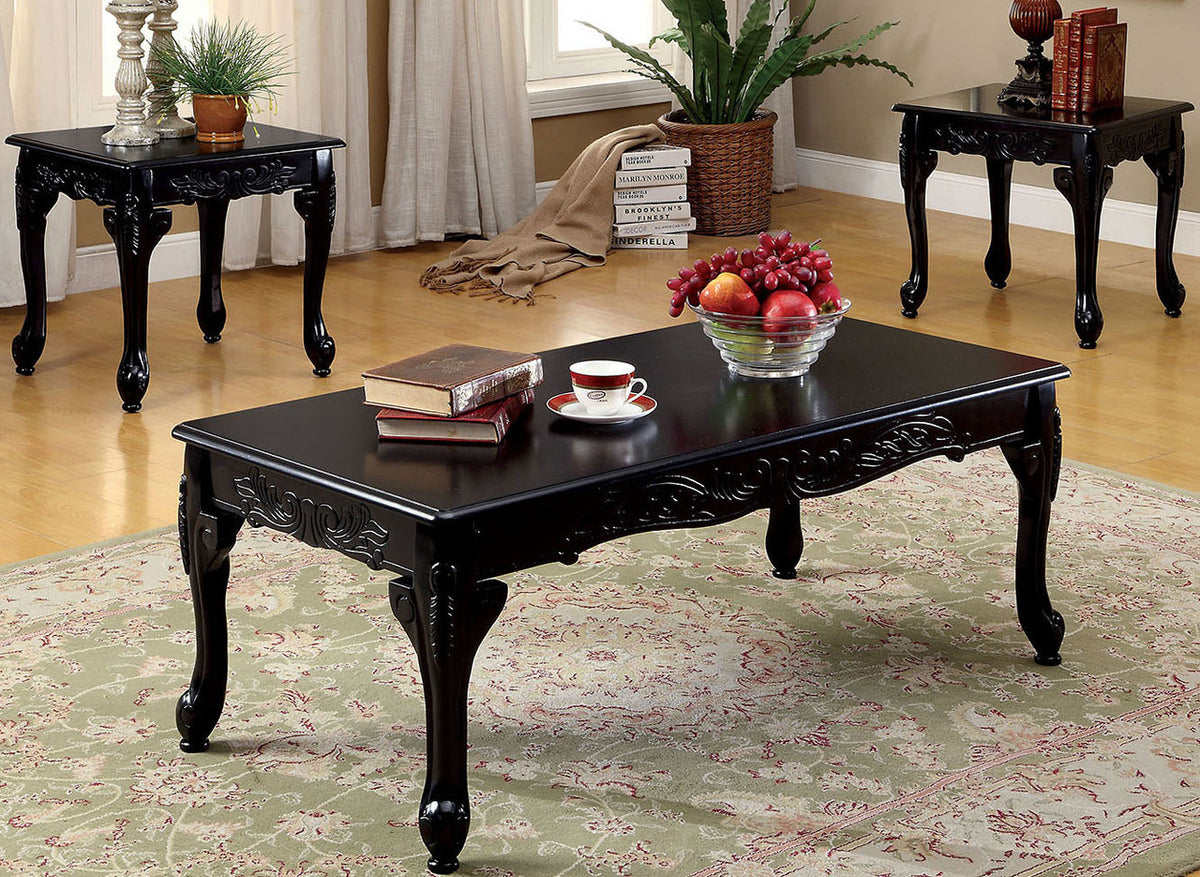 ARABELLA Black 3 Pc Occasional Set
