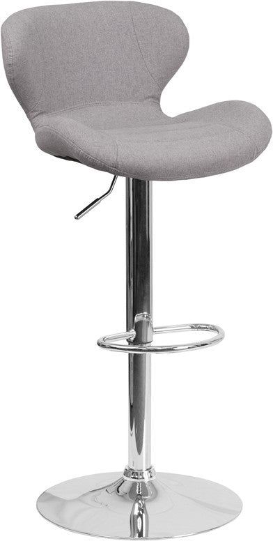 ARCHIE Gray Swivel Barstool