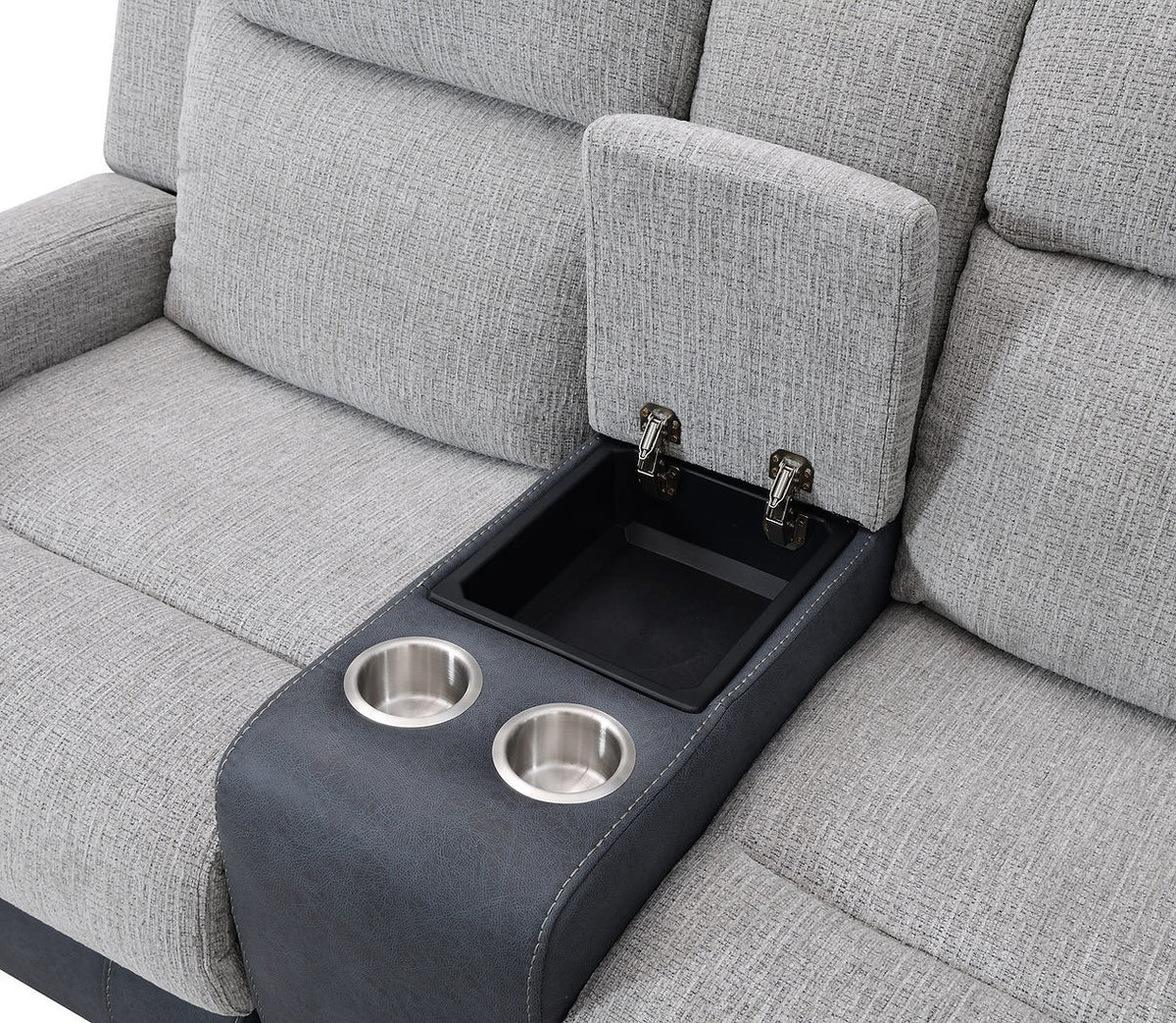 BANDERA Gray Power Reclining Sofa & Loveseat