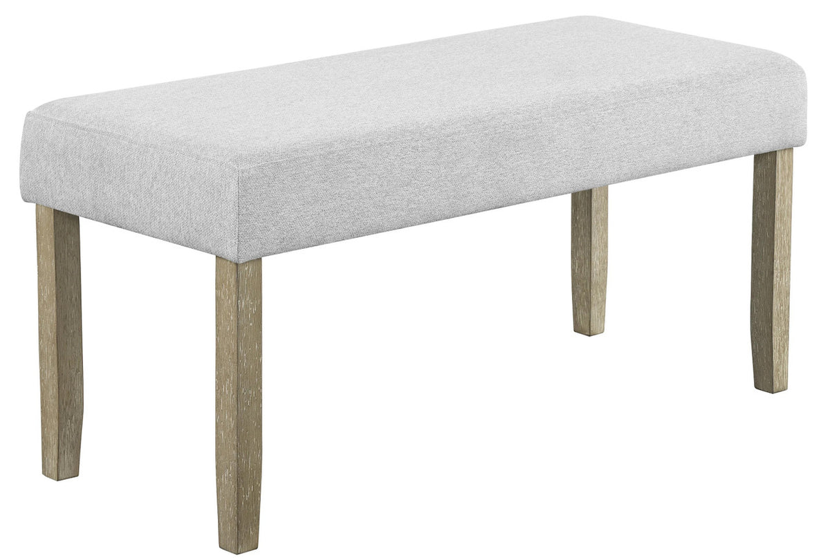 BAYSIDE Greige 42" Wide Dining Bench