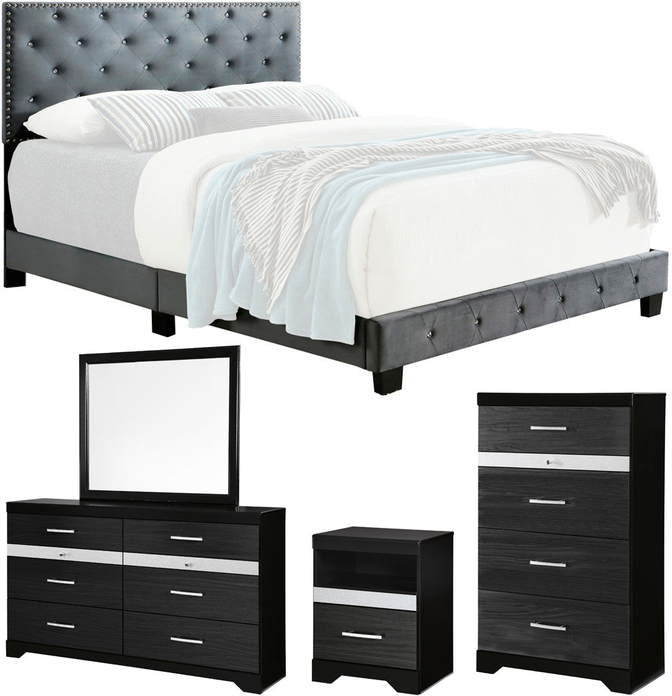 BEKEI Light Gray Bedroom