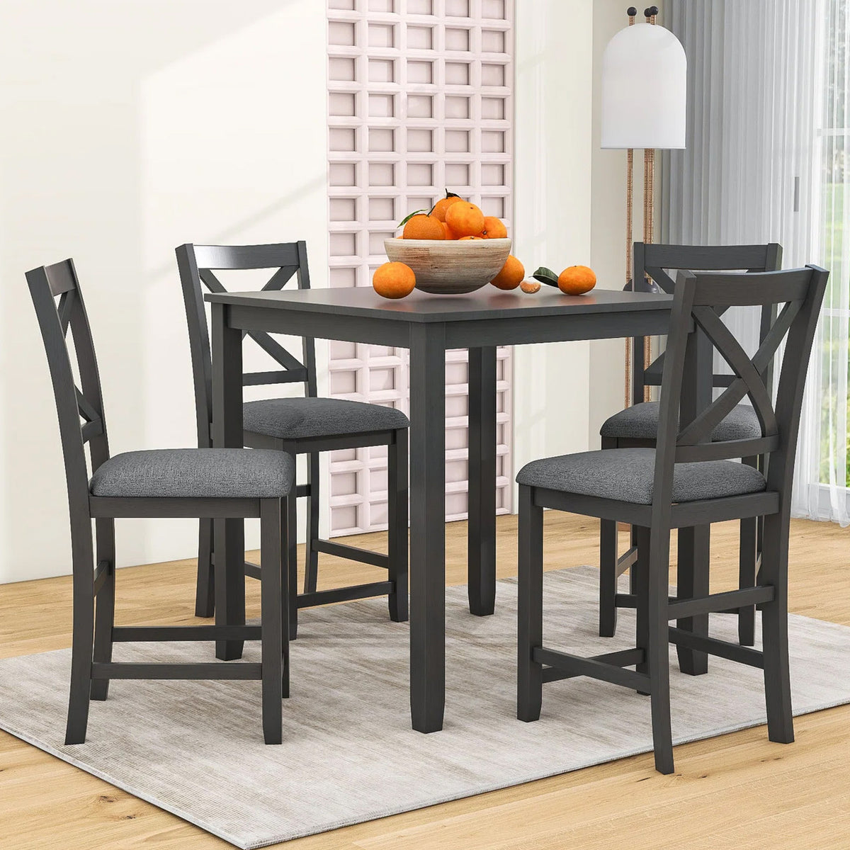 BELTA Gray 5 Piece Counter Set