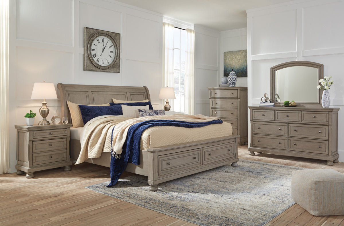 Belton Gray Storage Bedroom Set