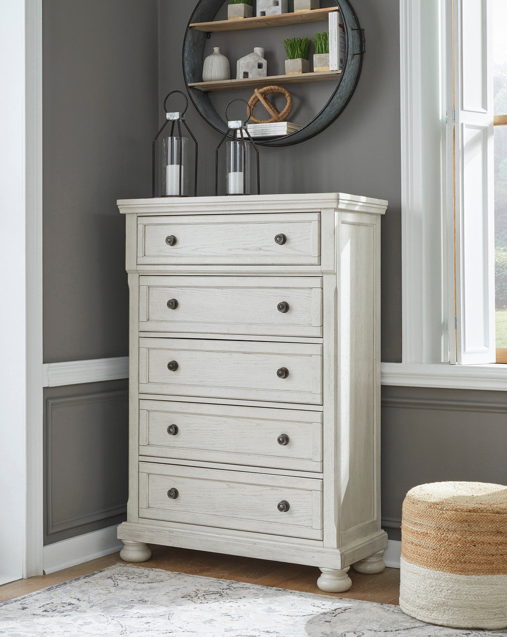 Belton White 40" Wide Chest