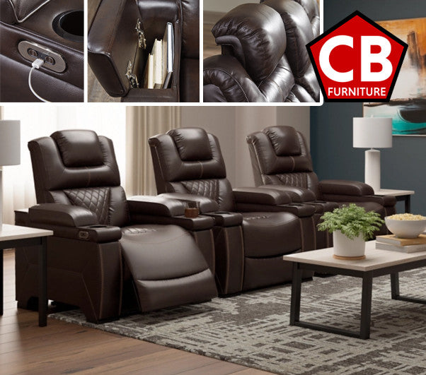 BENTLEY 3 Piece Power Theater Seats