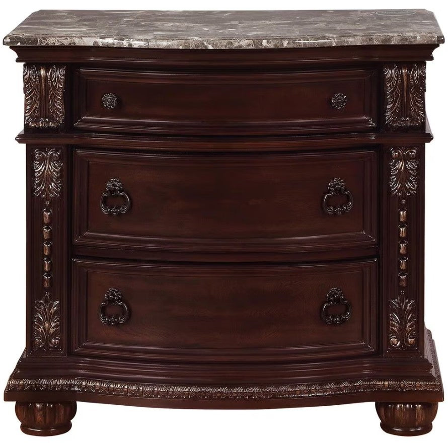 BOWEN Brown Cherry 35" Wide x 33" Height Nightstand