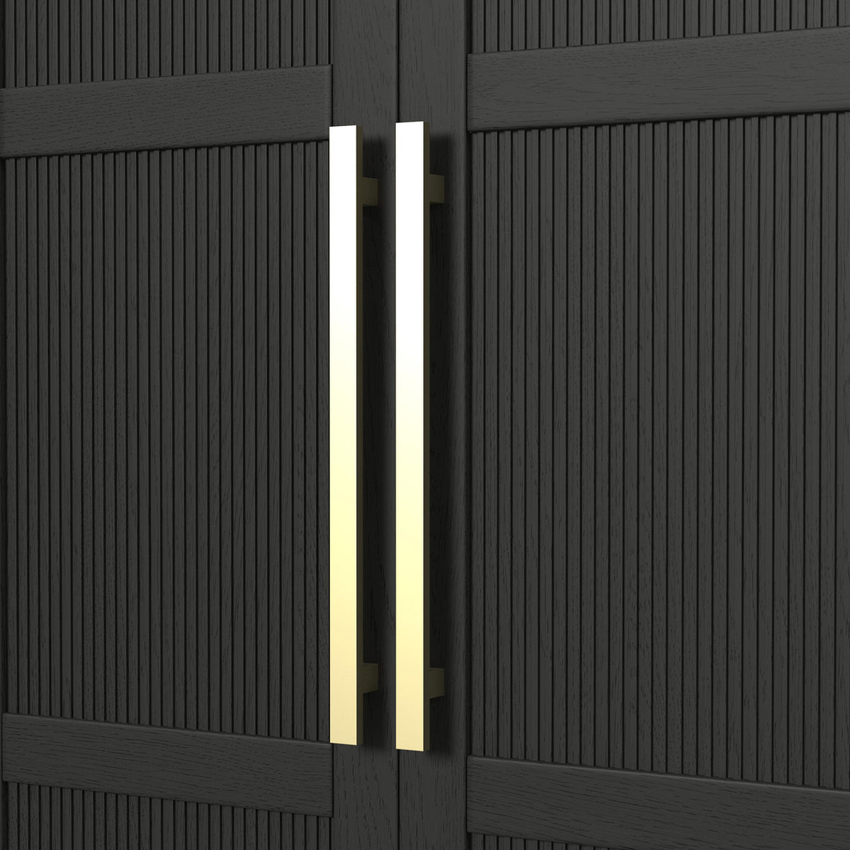 BRIAA Black 36" x 66" Armoire/Bookcase