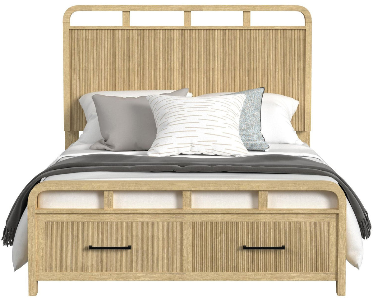 BRIAA Natural 57" Height Platform Bed with Drawers