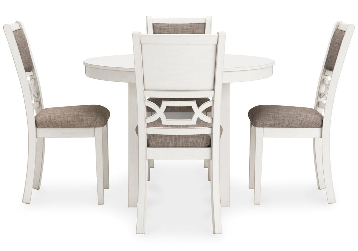 BRIZA White 5 Piece Dining Height Set
