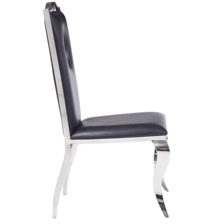 BAQUET Keyhole Stainless Steel Dining Chair