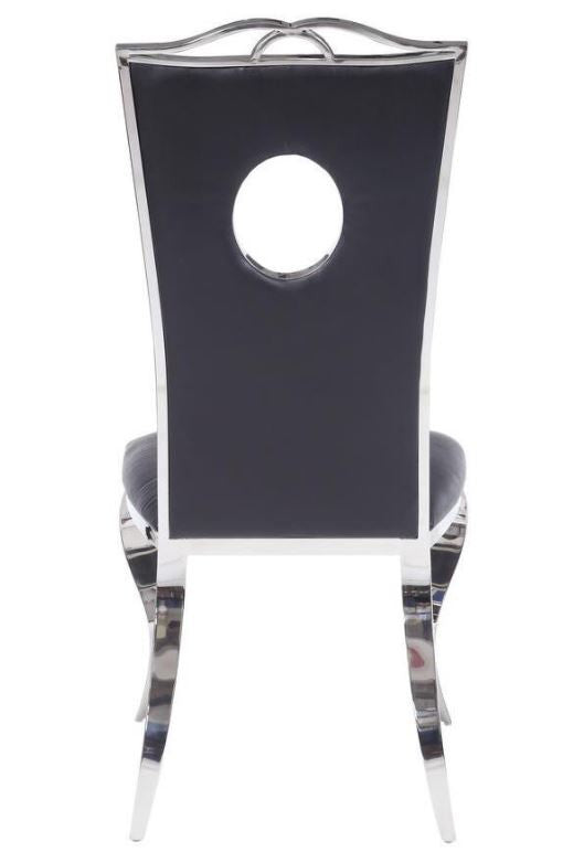 BAQUET Keyhole Stainless Steel Dining Chair