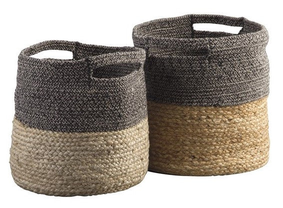 Natural & Jute Basket Set