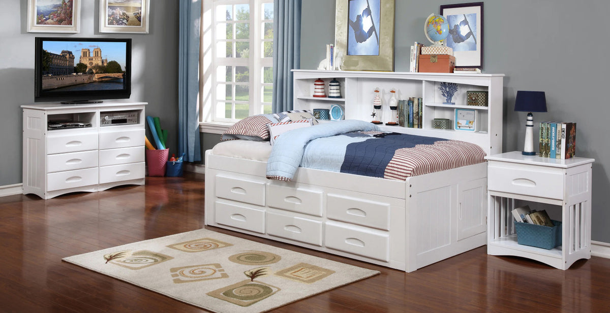 BAYCREEK White Storage Daybed