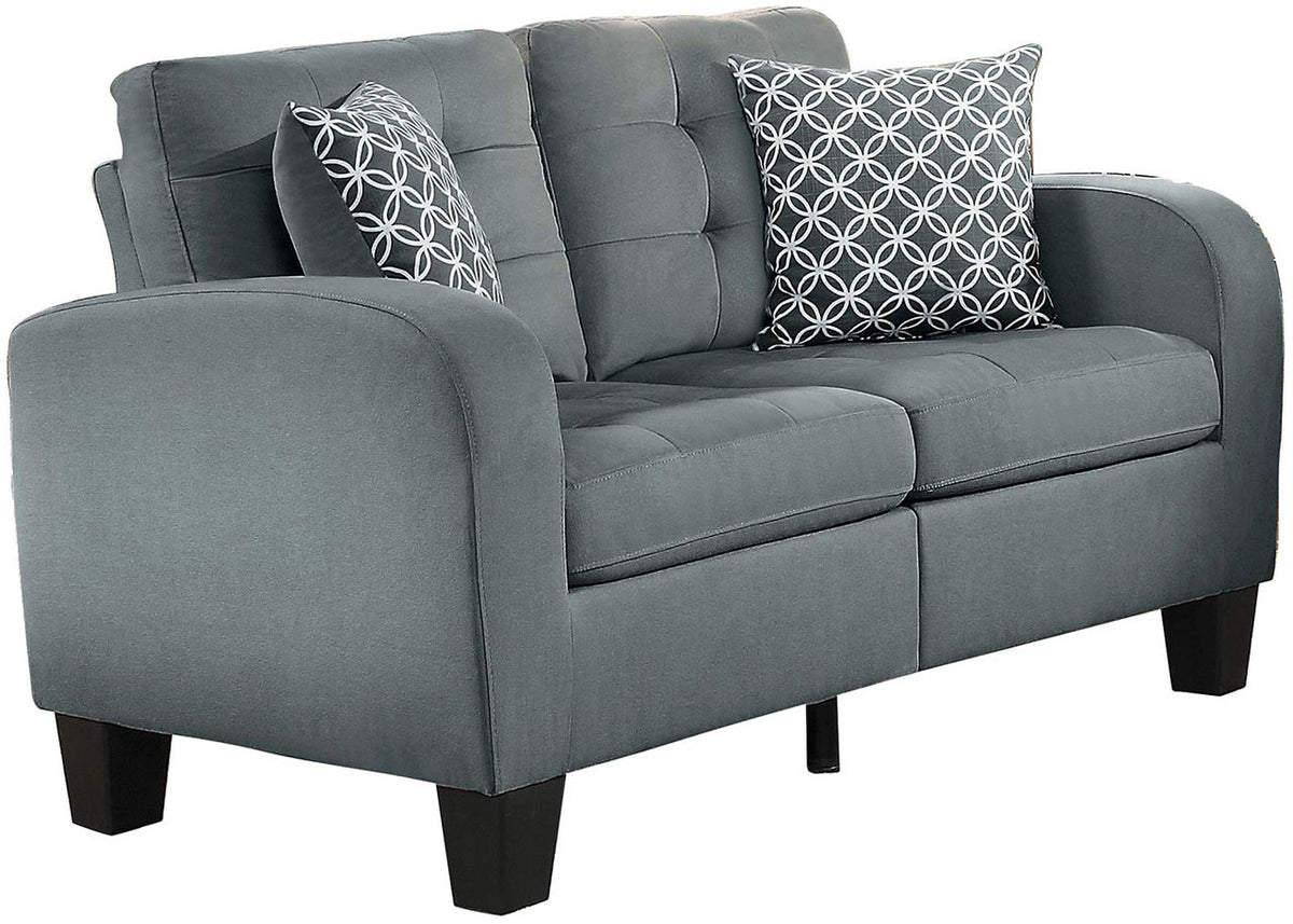 BAYLEY Gray Sofa & Loveseat