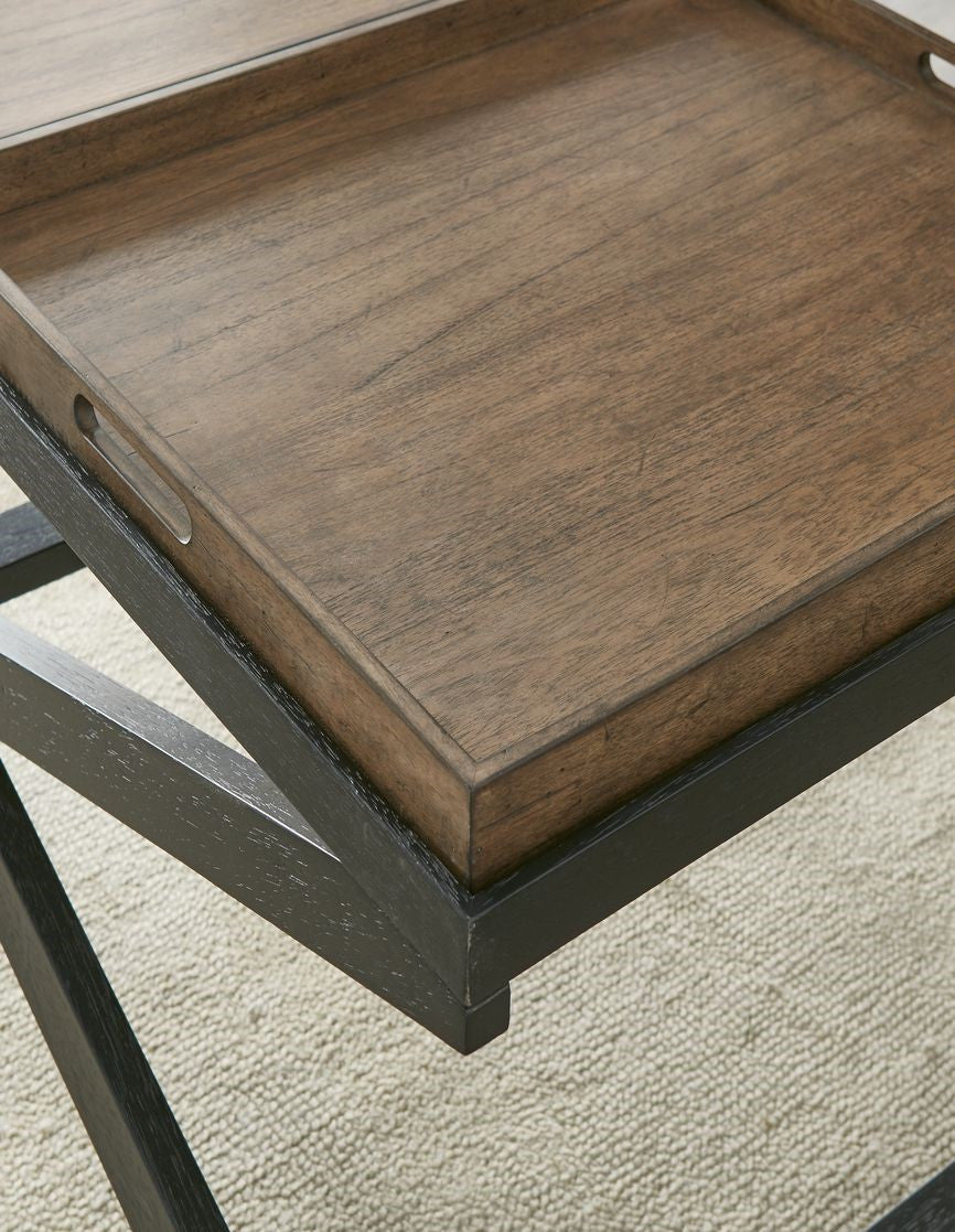 BECKETT 48" Wide Coffee Table with Trays