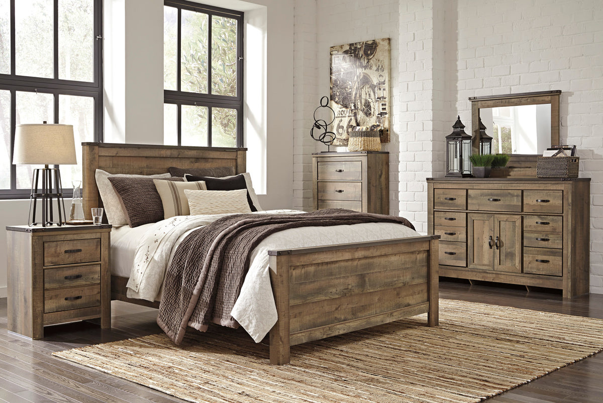 BENNI King Panel 6 Piece Bedroom Set