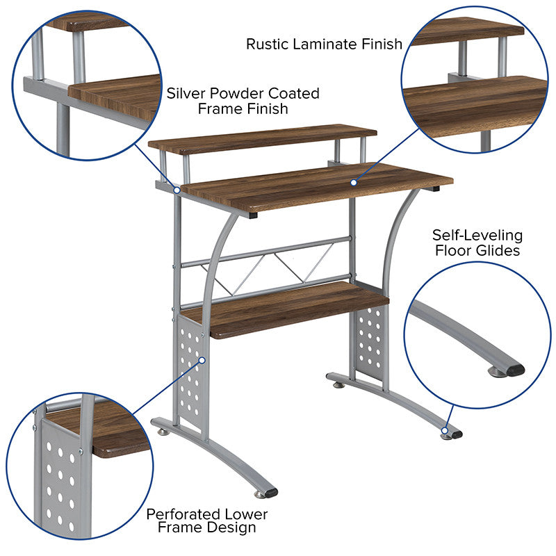 BOHDI Brown 28" Wide Desk