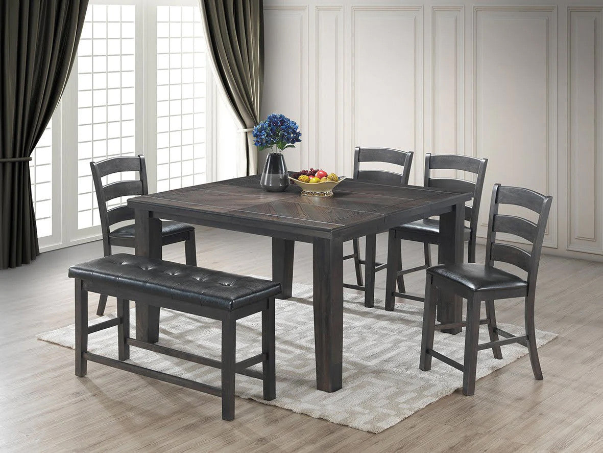 Brackenridge Gray 6 Piece Counter Height Set