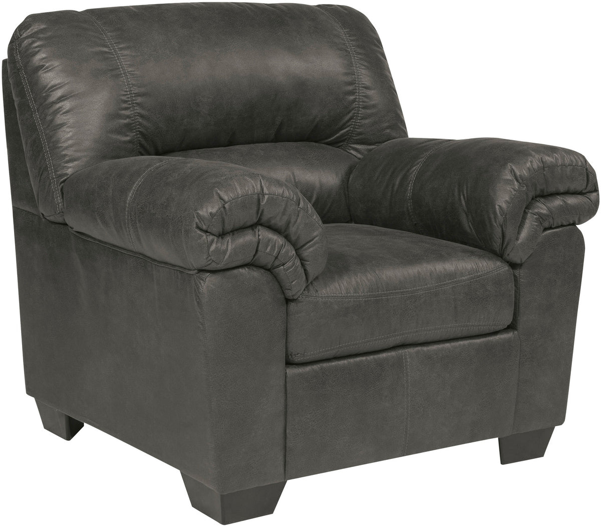 BRONCO Gray 40" Wide Arm Chair