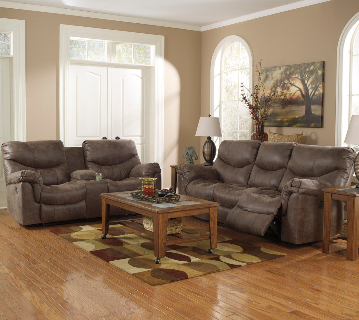 BRYNDLE Reclining Sofa & Loveseat