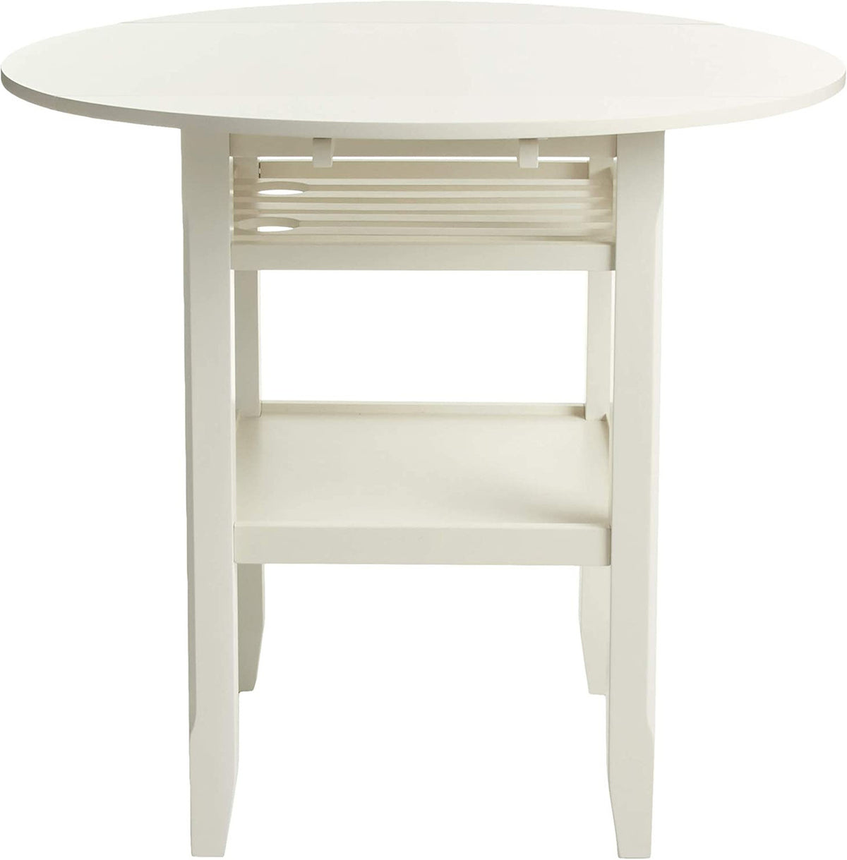 CADMUS Cream 40" Wide Counter Table with Drop Leaves