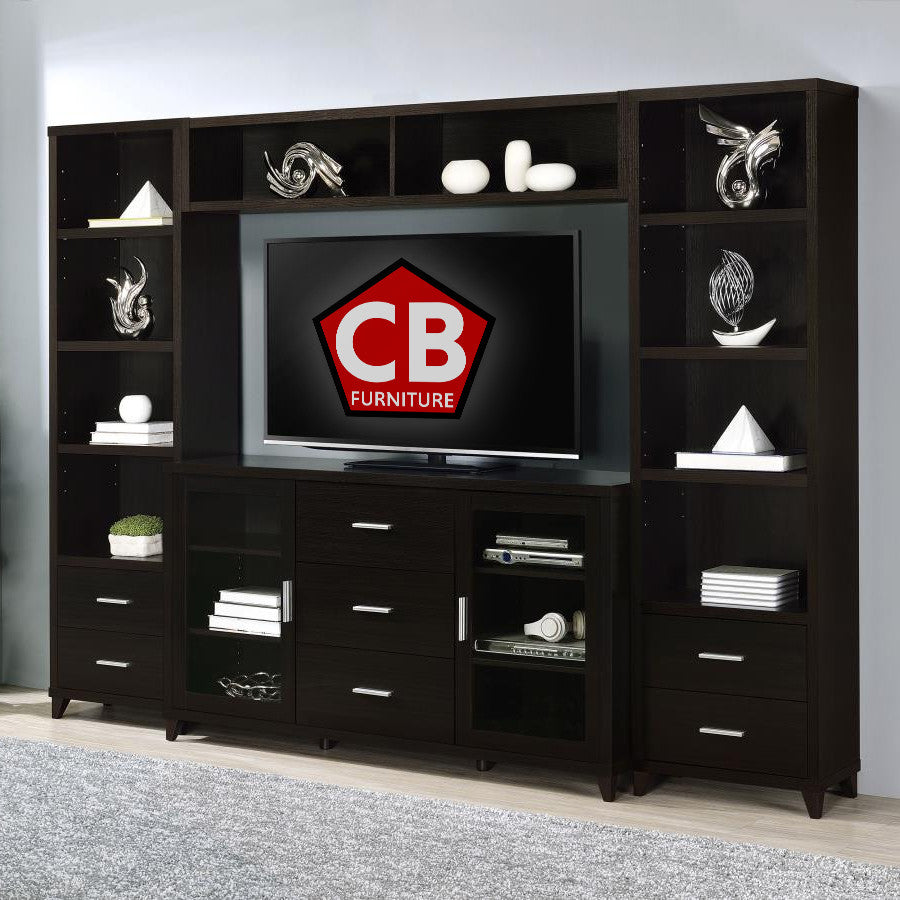 CALENDRE Dark Brown 103" Wide Wall Unit (RTA)