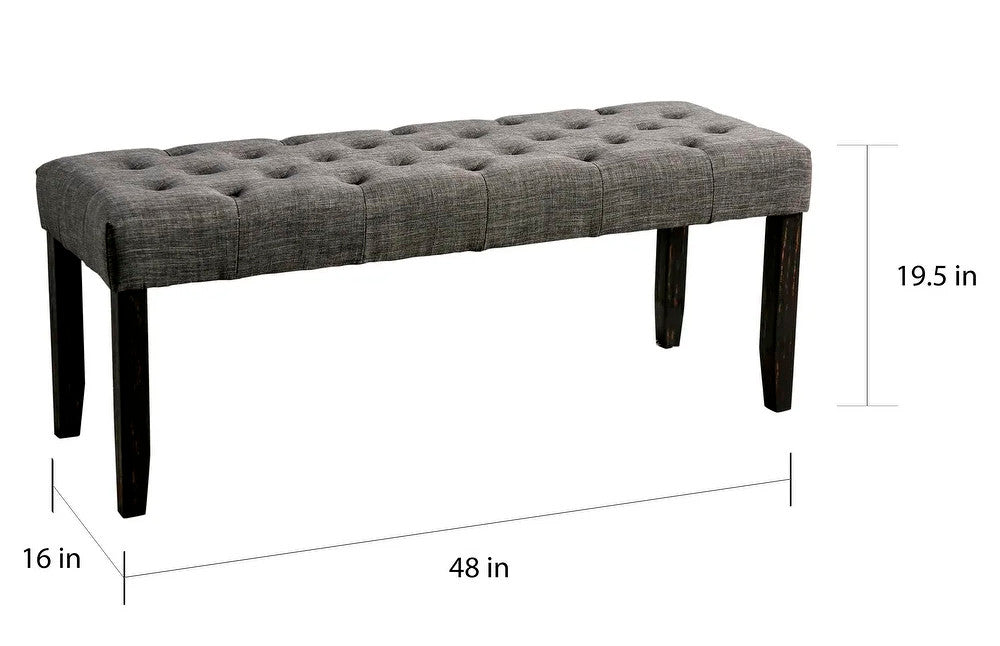 CIENNA Dark Gray 6 Piece Dining Set