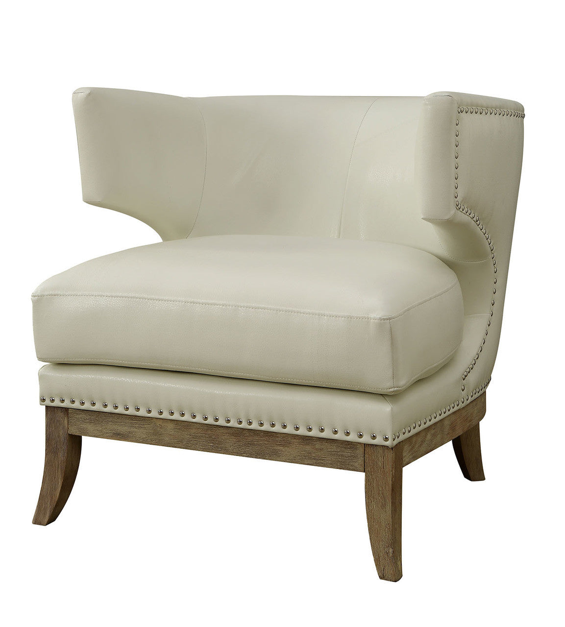 Deco White Accent Chair
