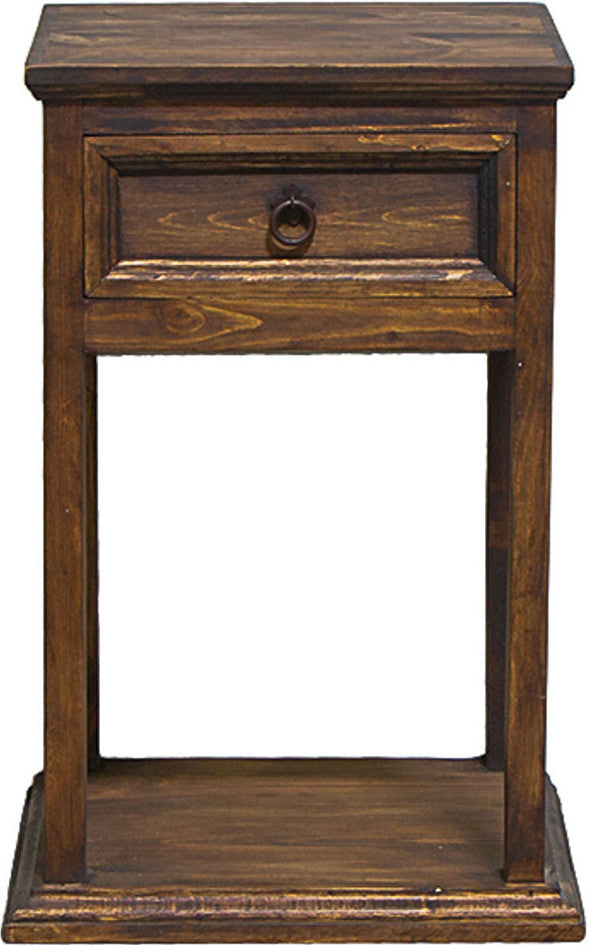 COLIMA Dark Brown 18" Wide Nightstand