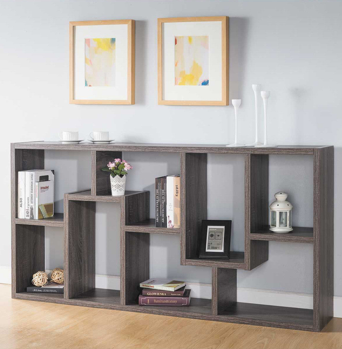 COLMER Dark Gray 71" x 35" Bookcase (RTA)