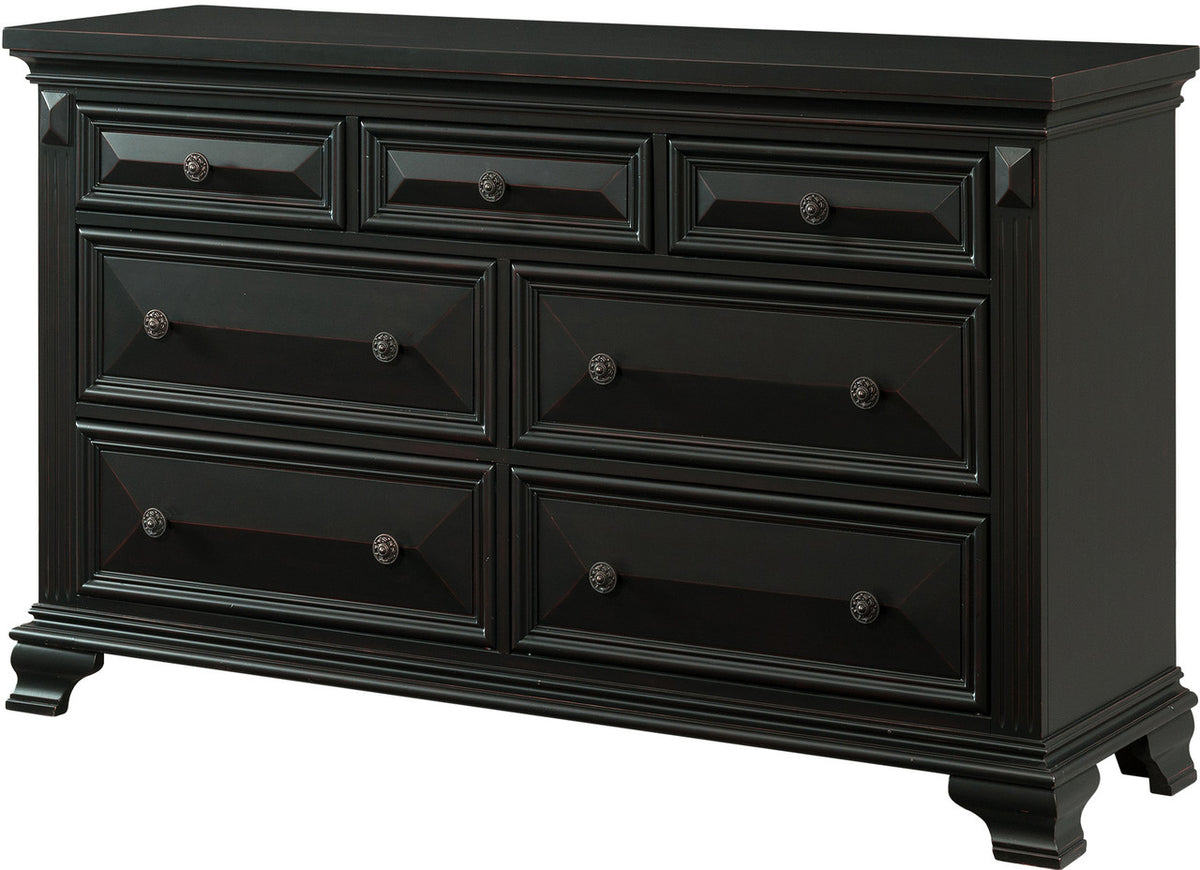 CONROE Black 65" Wide Dresser