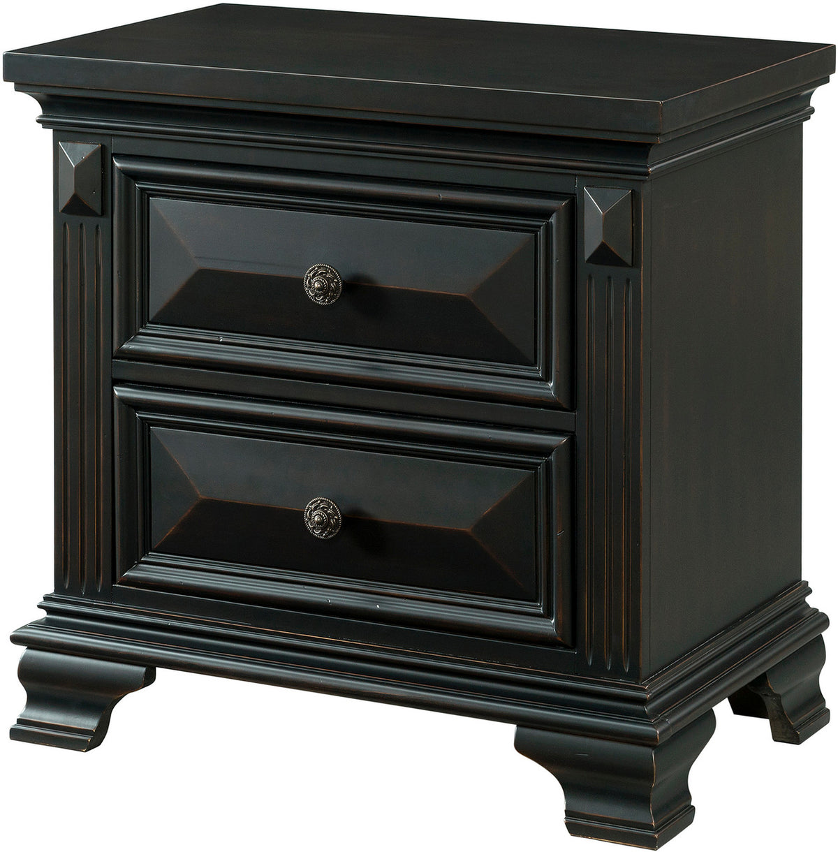 CONROE Black 28" Wide Night Stand