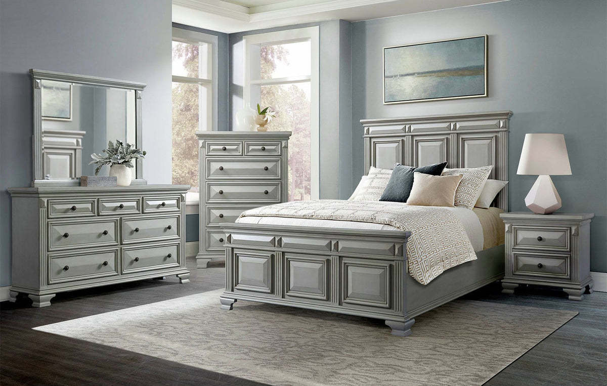 CONROE Gray Bedroom Set