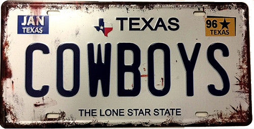 COWBOYS 12" Wide Wall Art