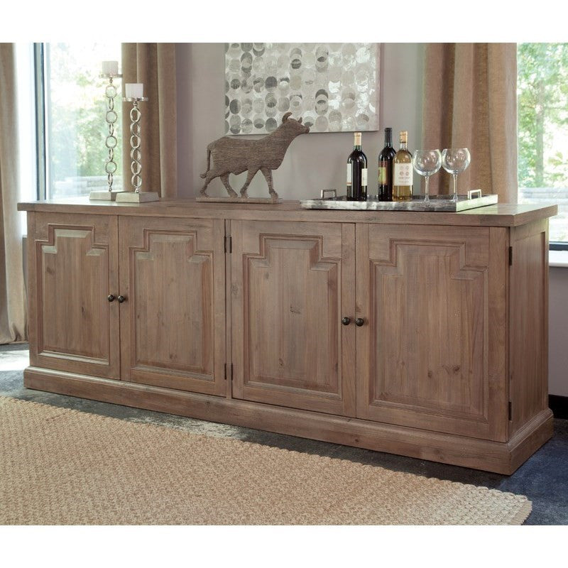 CALLUM Weathered Pine 90" Wide Server