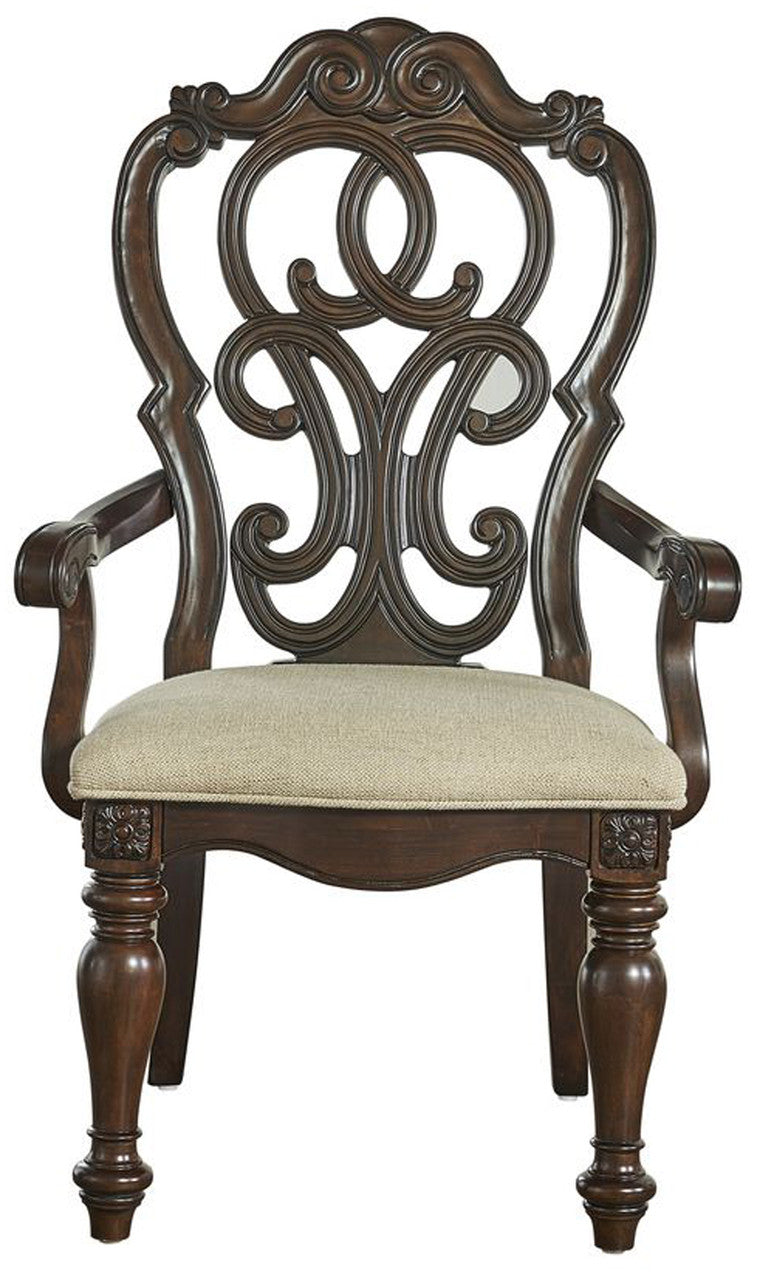 CAVANAUGH Brown Pecan 9 Piece Dining Set