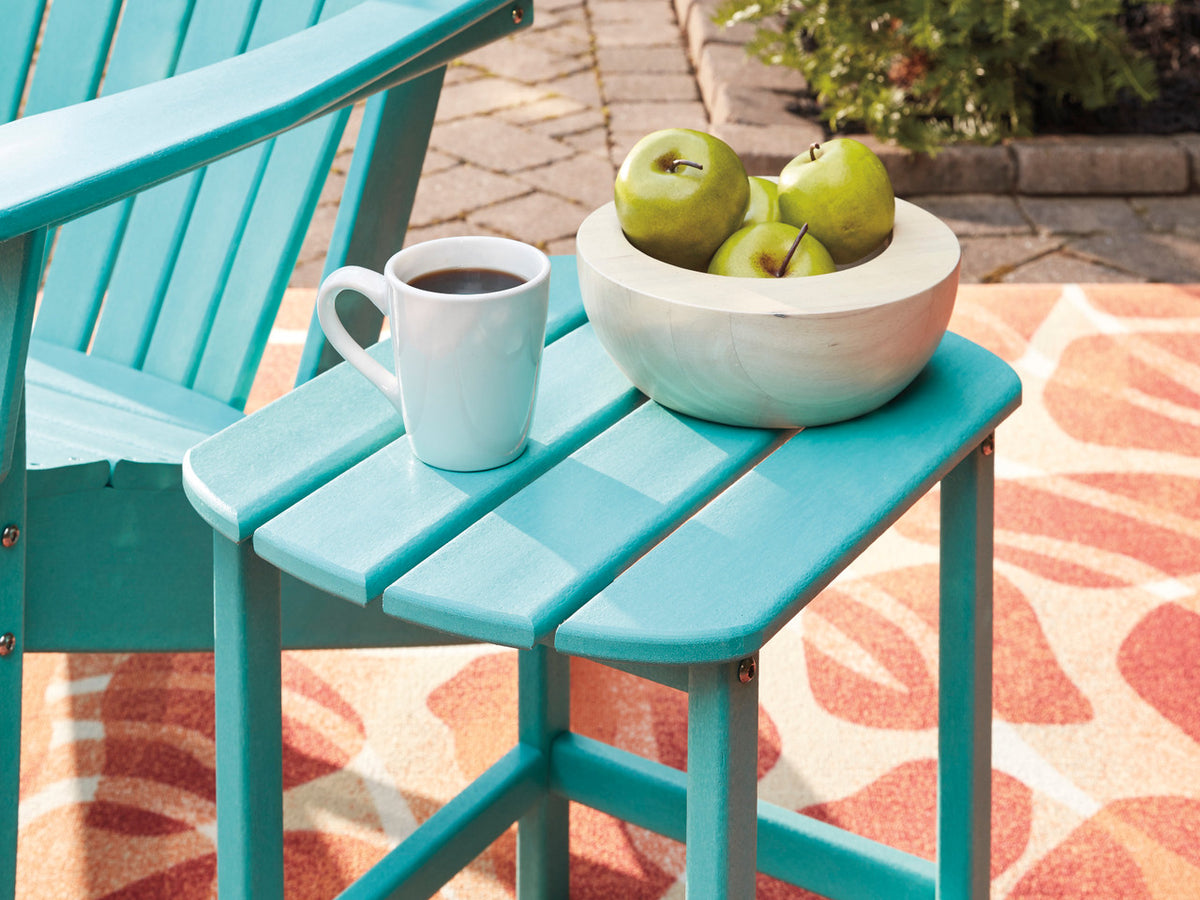 CHAMPLAIN Turquoise 15" Wide Adirondack Side Table