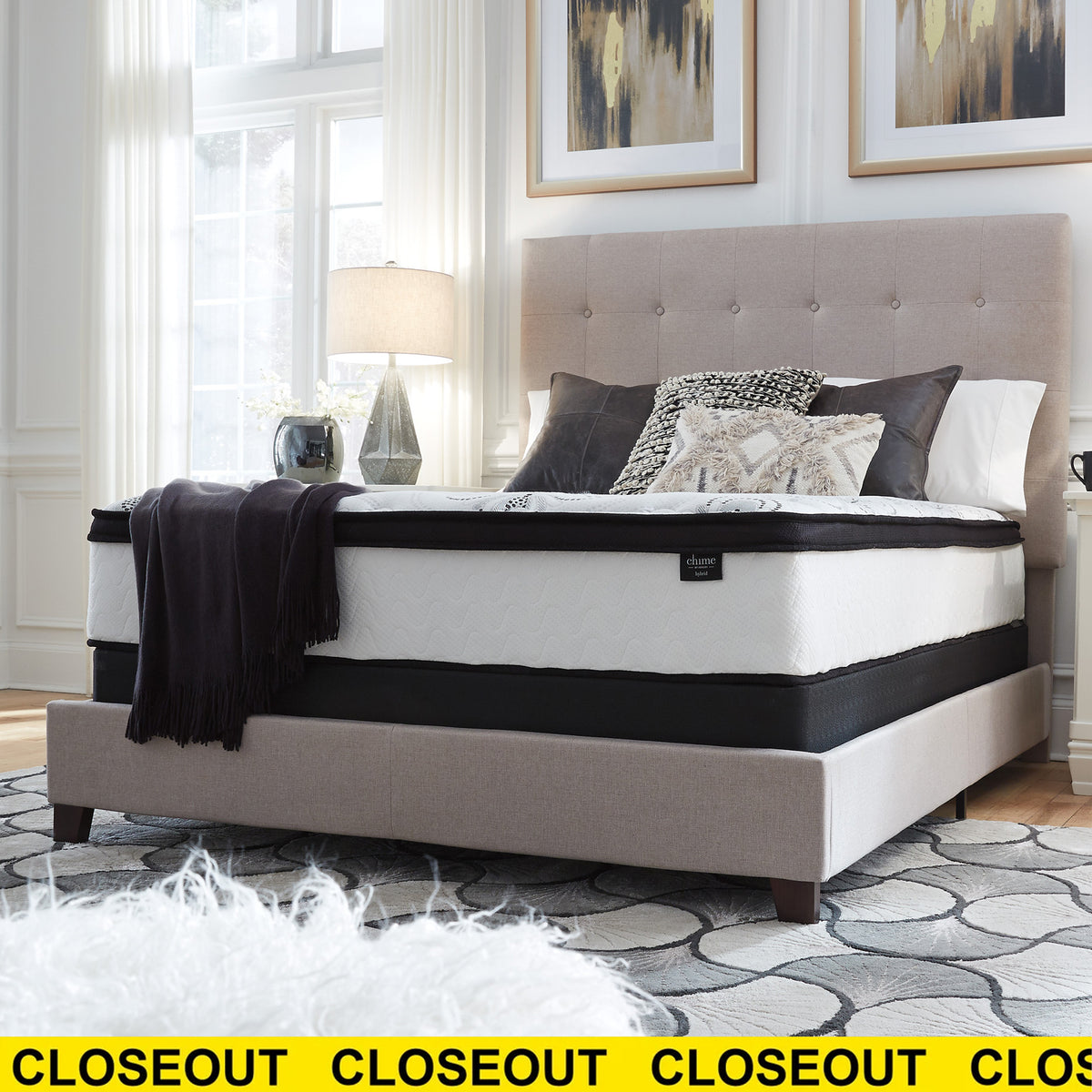 Chime 12 Inch Hybrid California King Mattress