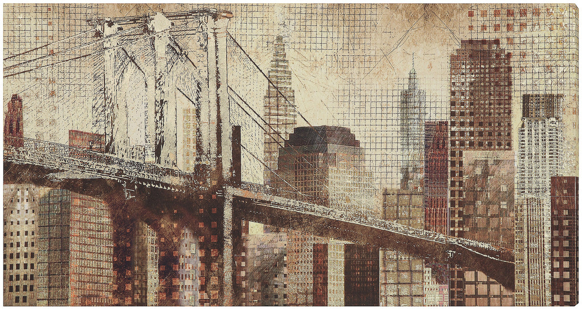 CITYBRIDGE 28" x 59" Wall Art