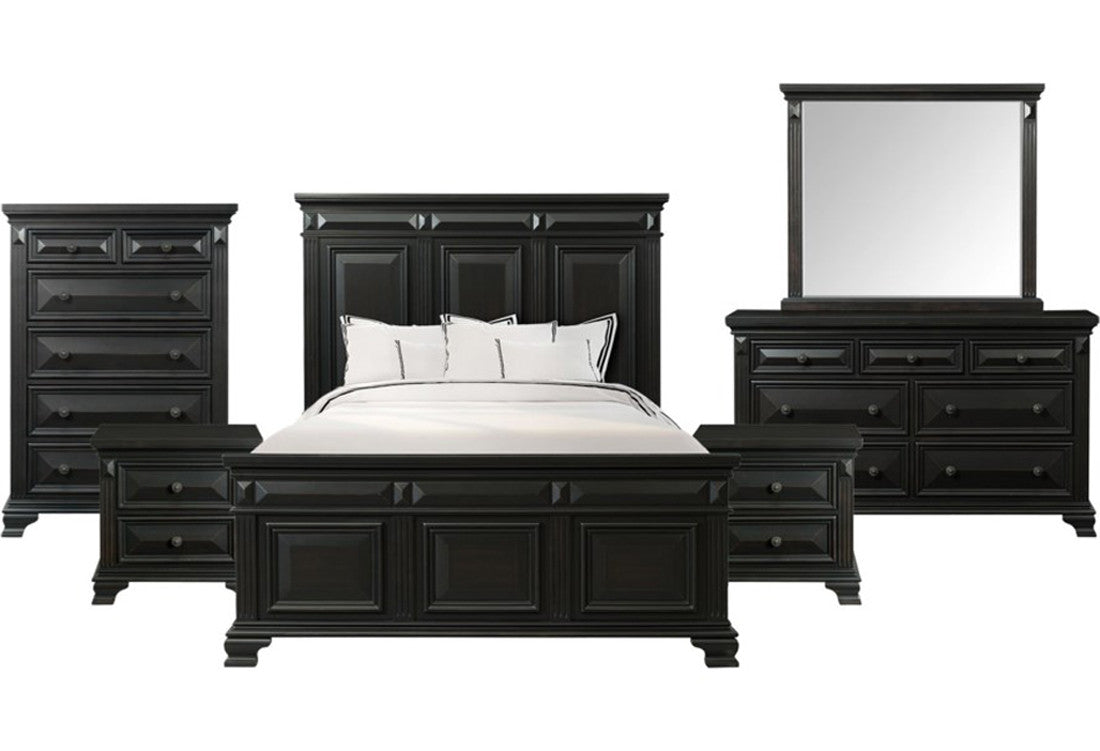 CONROE Black Bedroom Set