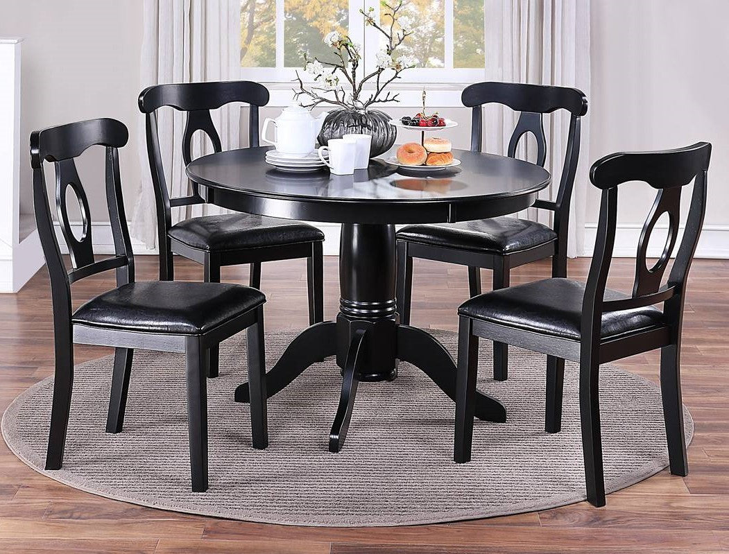 CURTIS Black 5 Piece Dining Set