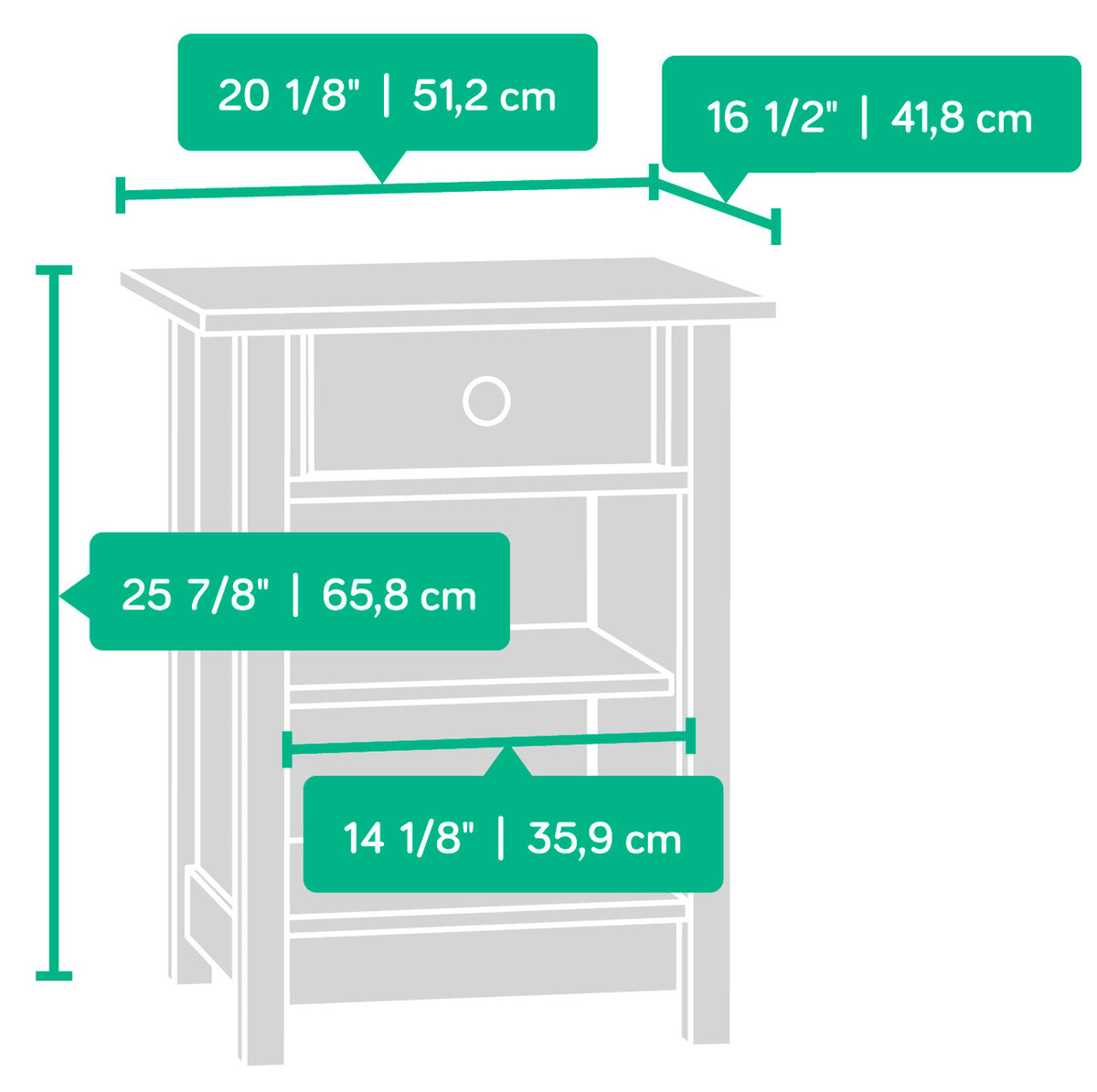 Cottage Rainwater Side Table