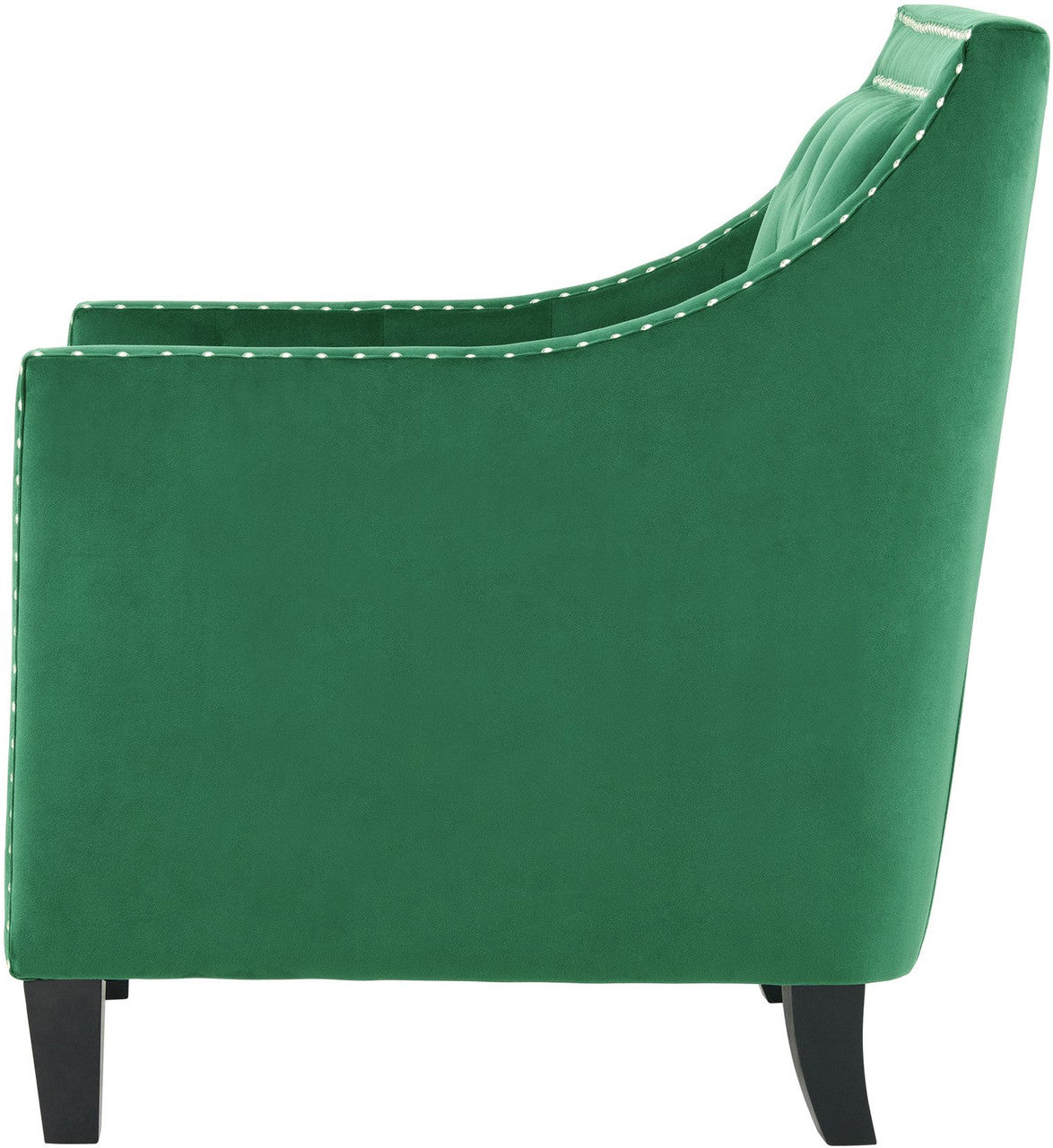 DAHLIA Emerald Fabric 30" Wide Accent Chair