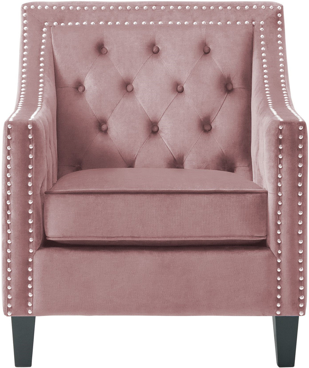 DAHLIA Blush Fabric 30" Wide Accent Chair