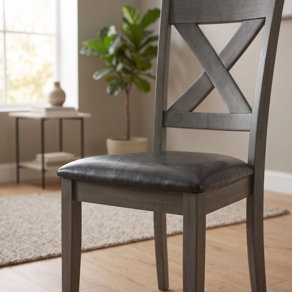 DAMIAN Gray 18" Wide Dining Chair