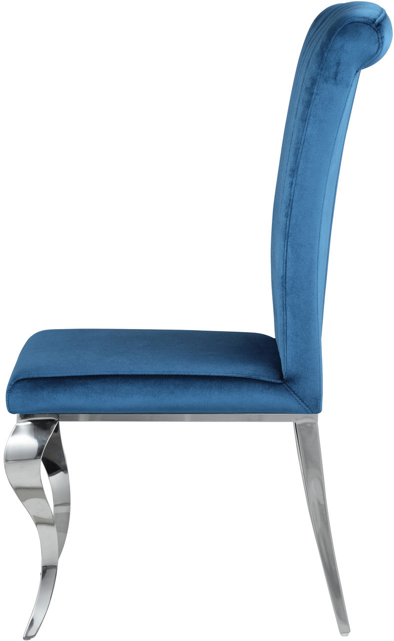 DARLA Teal Blue 19" Wide Dining Chair