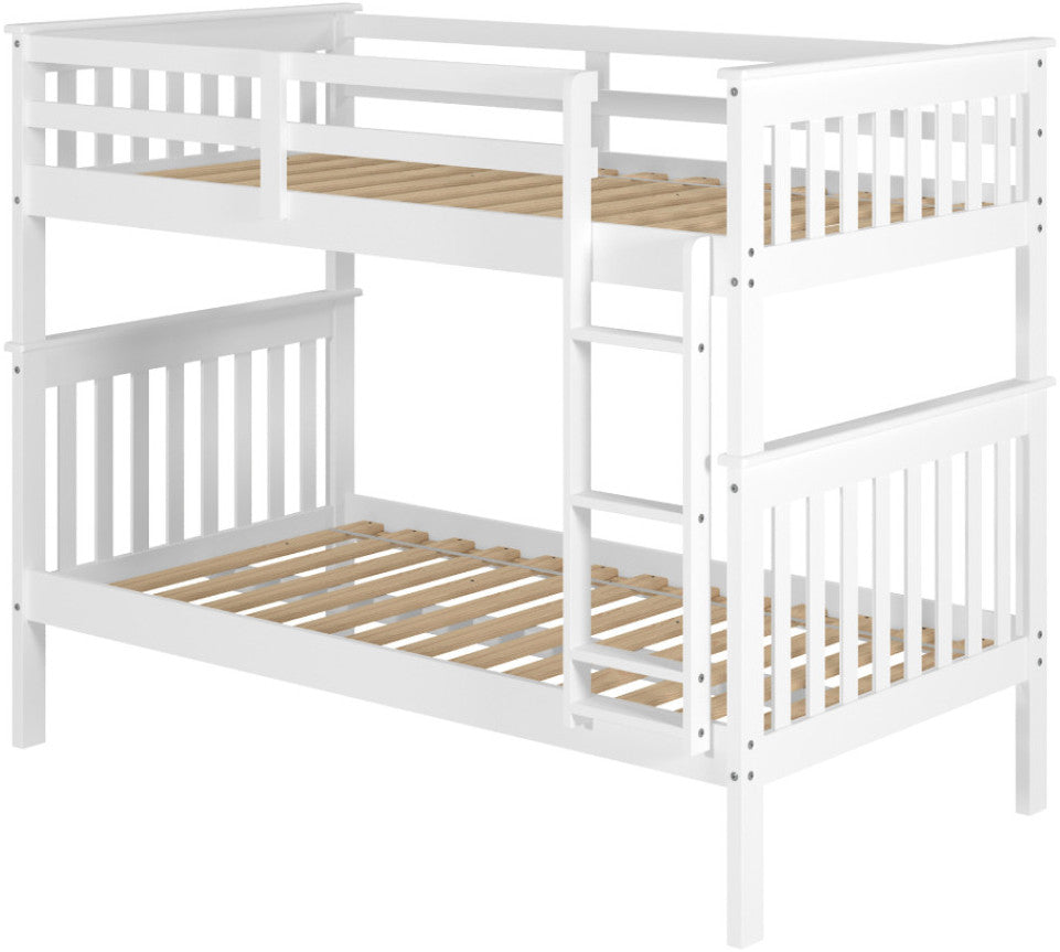 DERIK White Twin Platform Bunk Bed