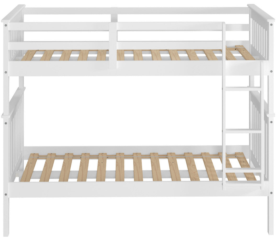 DERIK White Twin Platform Bunk Bed