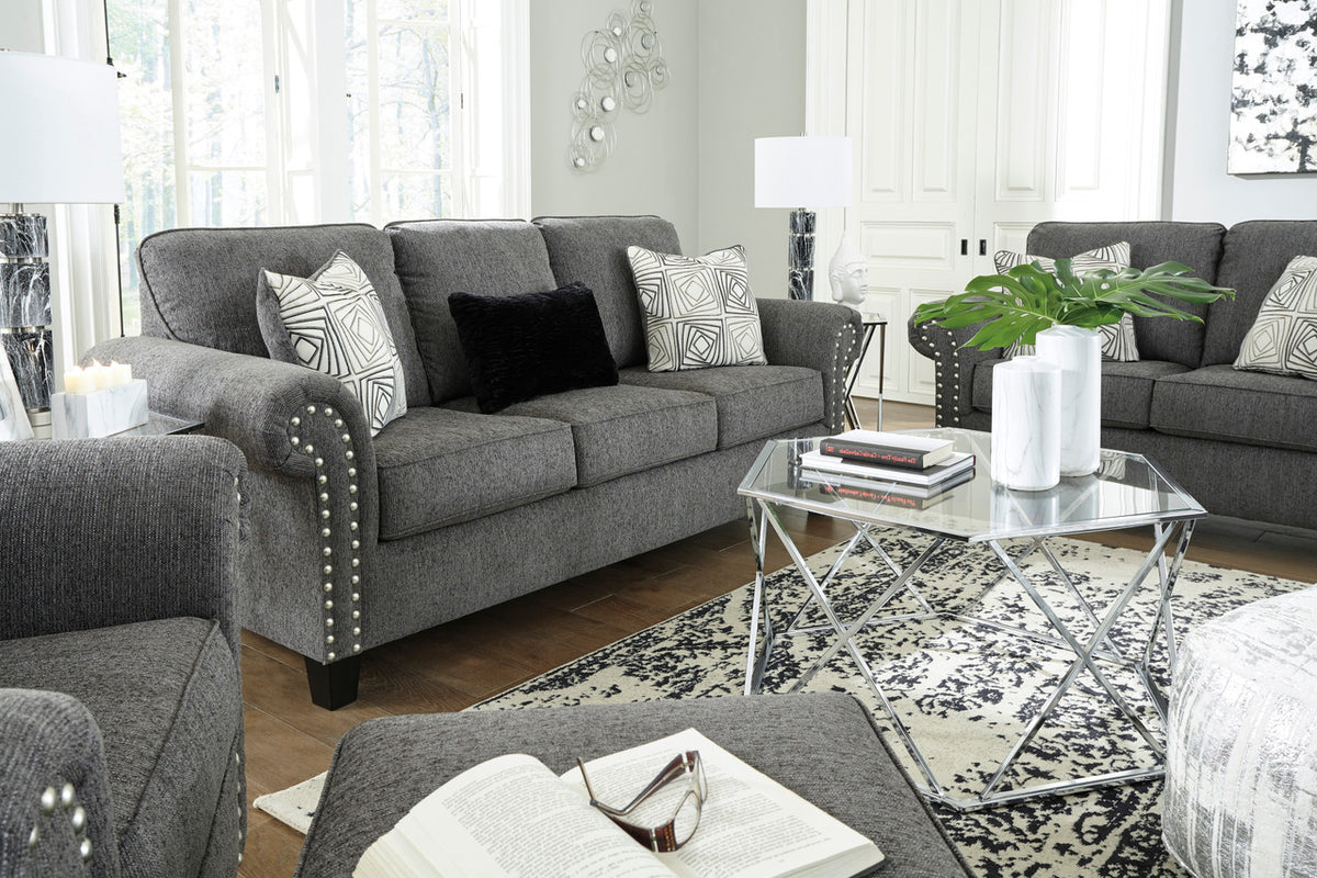 DONTELLE Gray Sofa & Loveseat