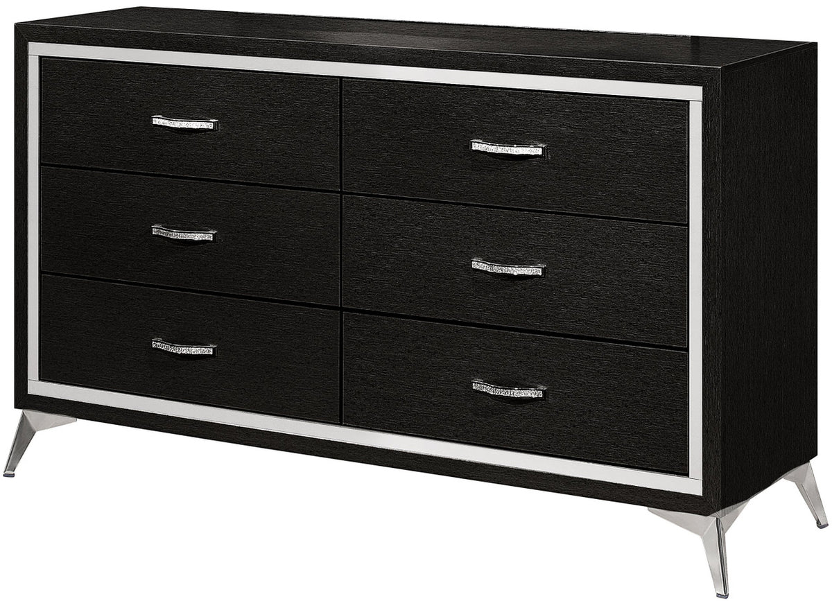 ELEINA Black 58" Wide x 34" Height Dresser